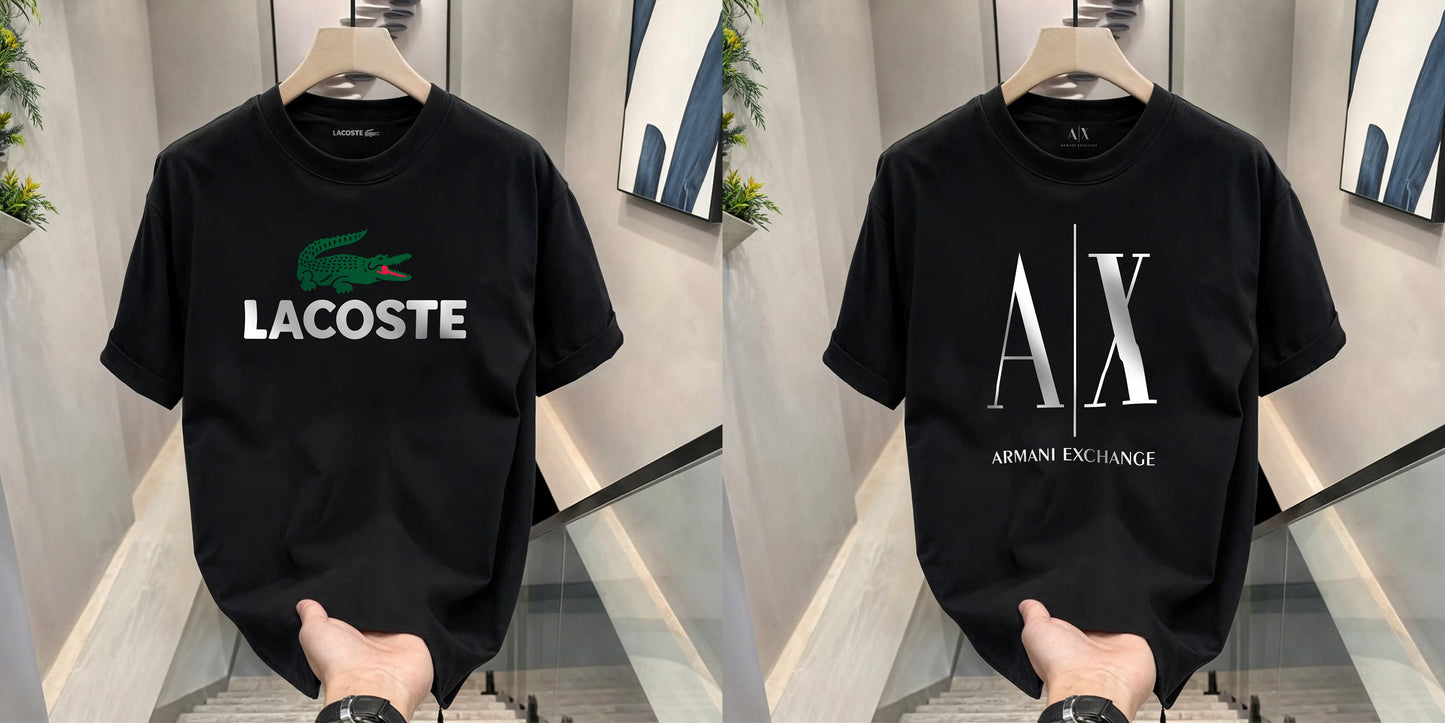 Men's Premium Selling T-Shirts (BD-LACOSTE+AX FULL)
