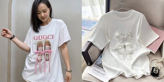 imported Women T-Shirt (Gugci + White Bear)