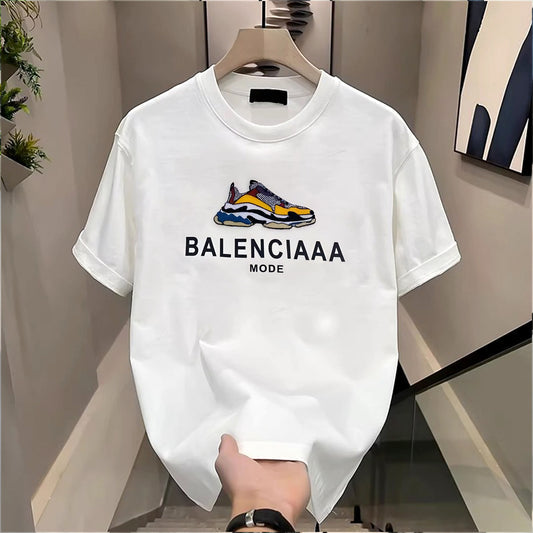 Men's Brand Premium Selling T-Shirt (BD-LACOSTE France+ BALENCIAAA MODE)