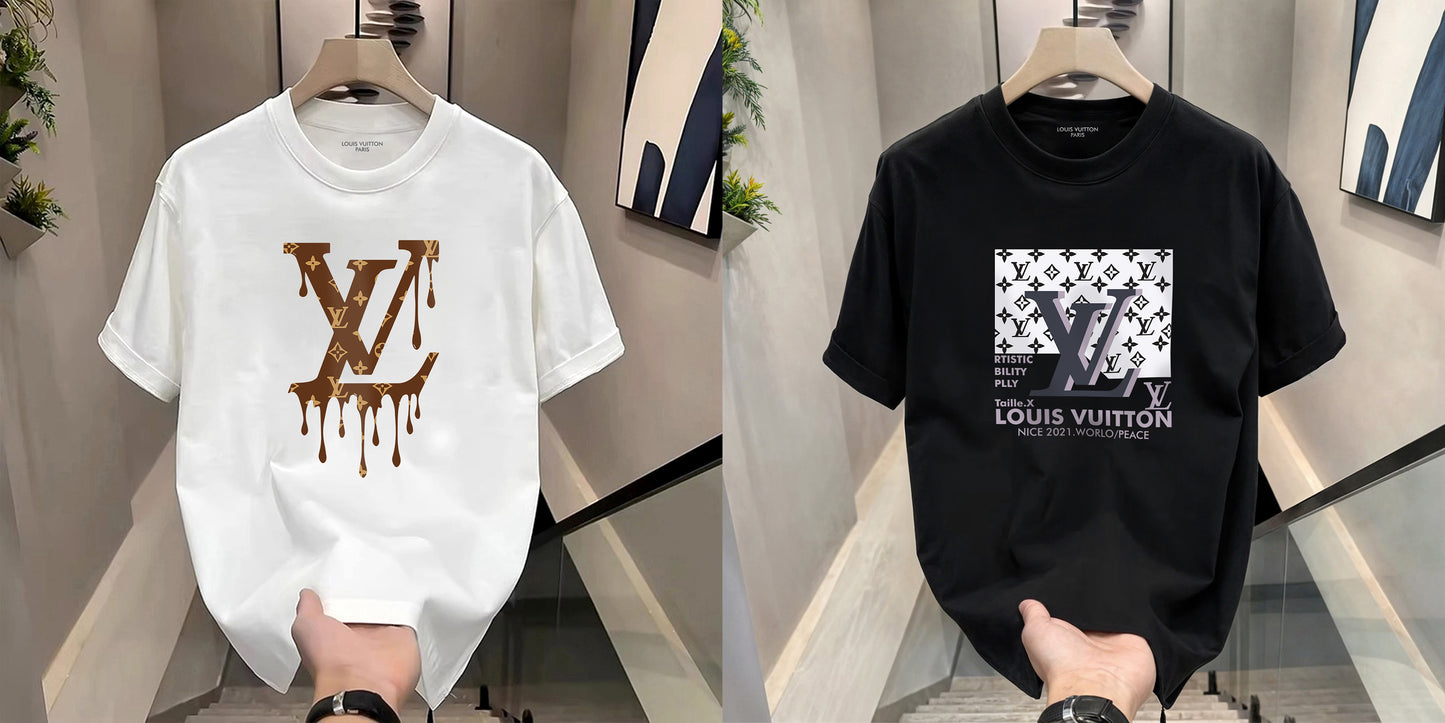 Men's Premium Selling T-Shirts (BD-LV DROP+LV GREY)