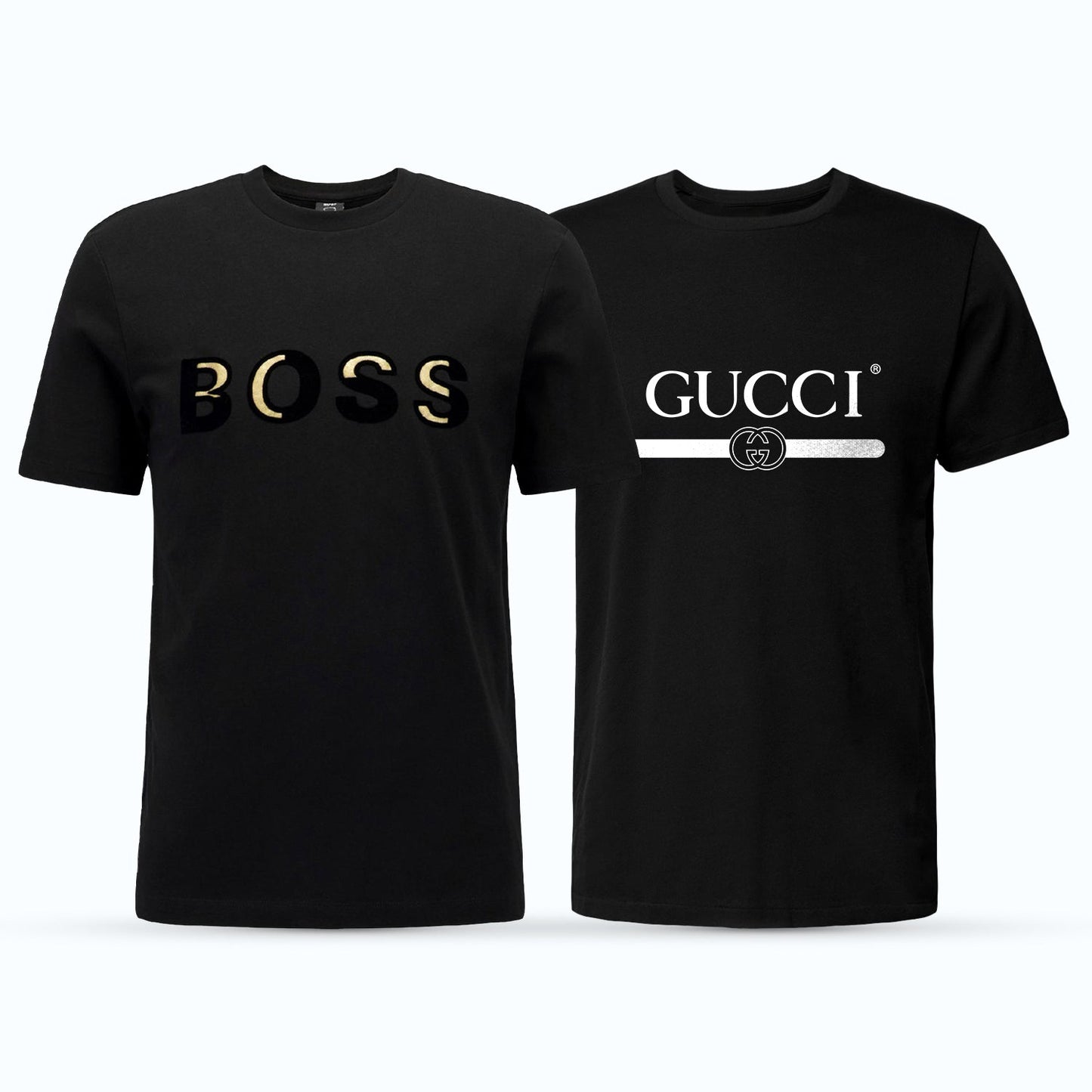 Men's Premium Selling T-Shirt (BD-GOLD BOSS + GUCCI BLACK)