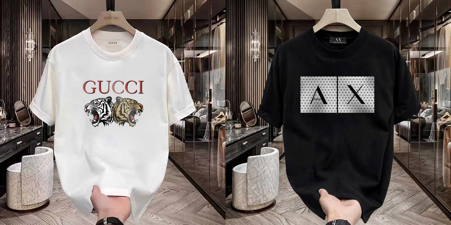 Men's Premium Selling T-Shirts (BD-GUCCI TIGER+AX BIG BOX)