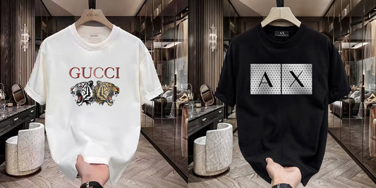 Men's Premium Selling T-Shirts (BD-GUCCI TIGER+AX BIG BOX)