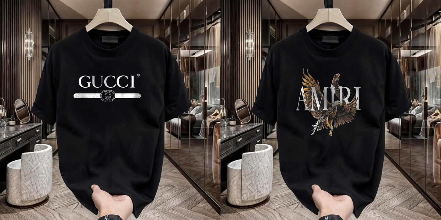 Men's Brand Premium Selling T-Shirt (BD-GUCCI+AMIRI)