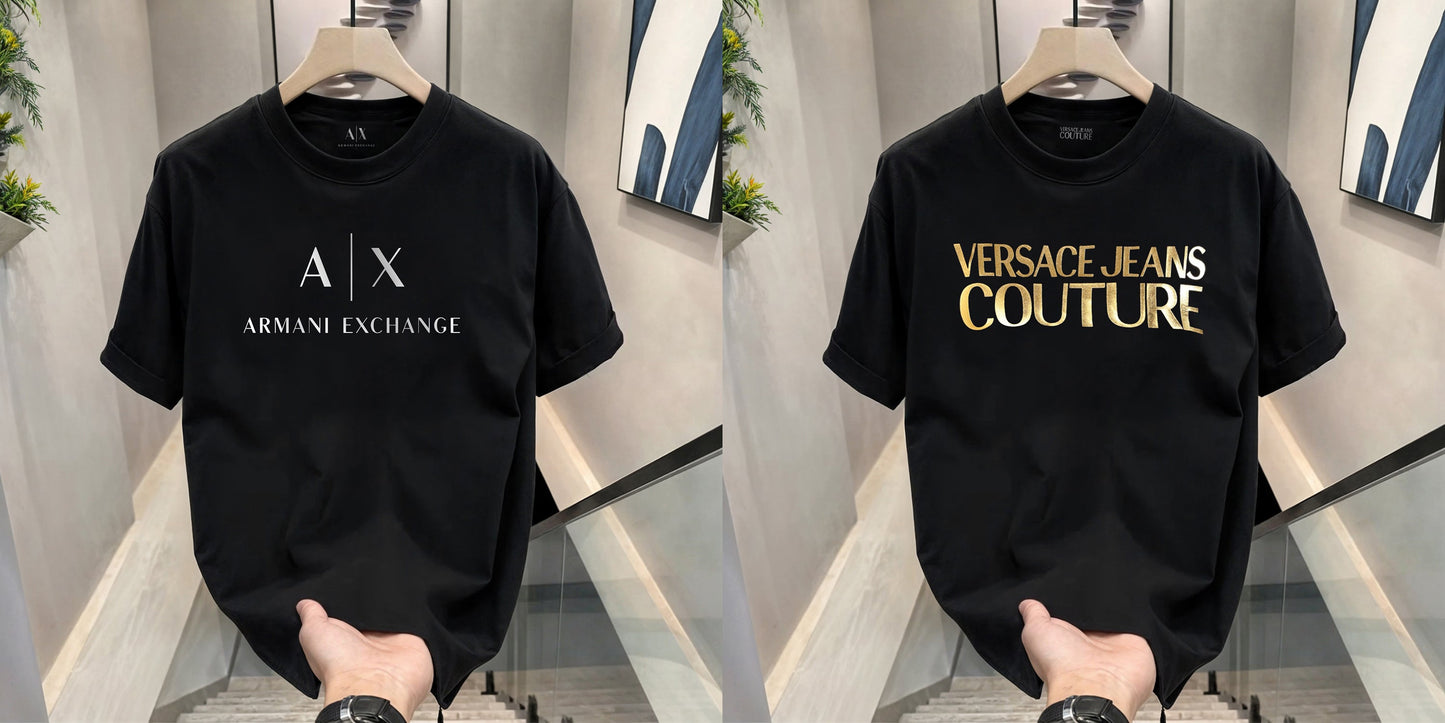Men's Premium Selling T-Shirts (BD-AX White+ Versace)