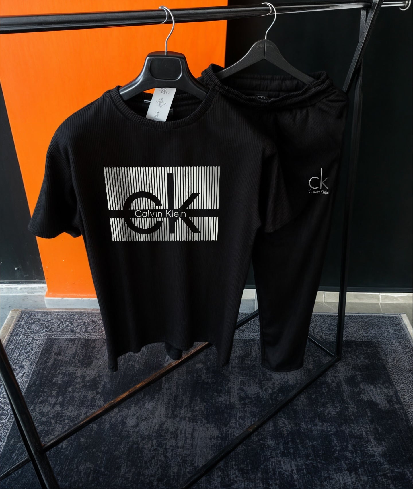 Men's Luxury Branded Co-Ord Set ( Textured Cloth )