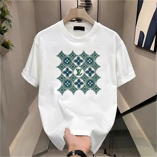 Men's Brand Premium Selling T-Shirt (BD-Dior Blue + LV Green)