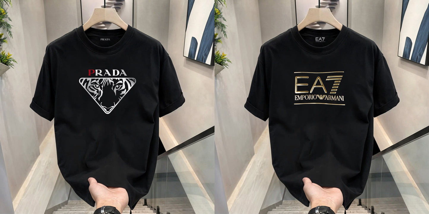 Men's Premium Selling T-Shirts (BD-Prada+ EA7)