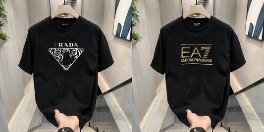 Men's Premium Selling T-Shirts (BD-Prada+ EA7)