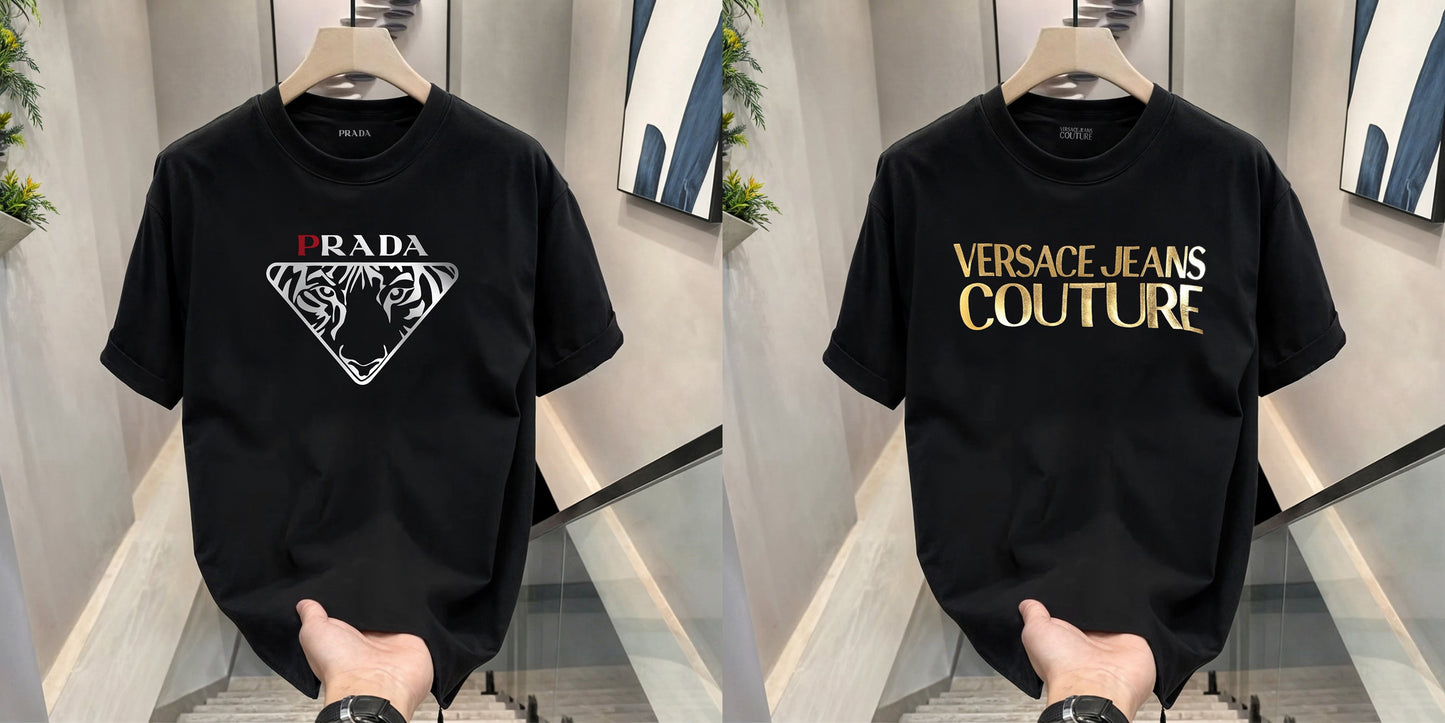 Men's Premium Selling T-Shirts (BD-Prada+ Versace)