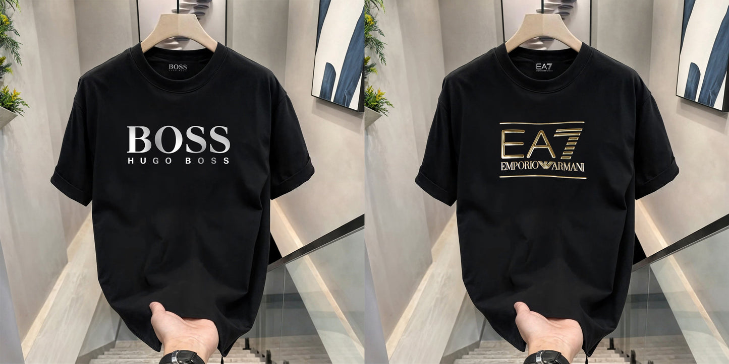 Men's Premium Selling T-Shirts (BD-HUGO Boss+ EA7)