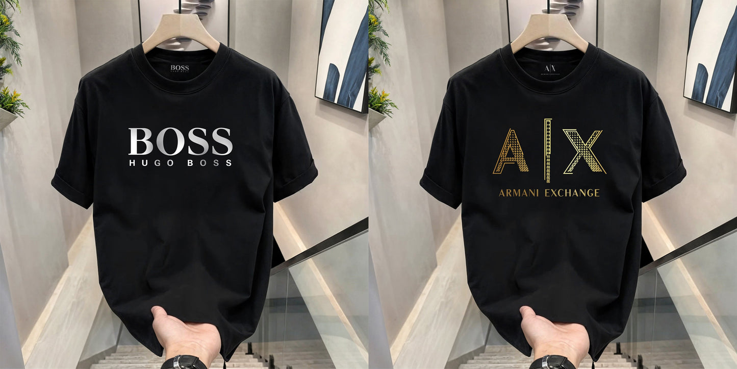 Men's Premium Selling T-Shirts (BD-HUGO Boss+ AX Gold)