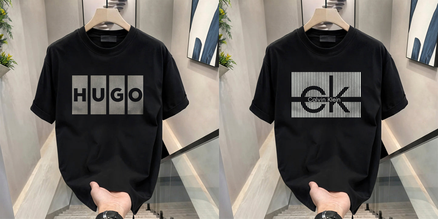 Men's Brand Premium Selling T-Shirt (BD-HUGO BOX+CK)