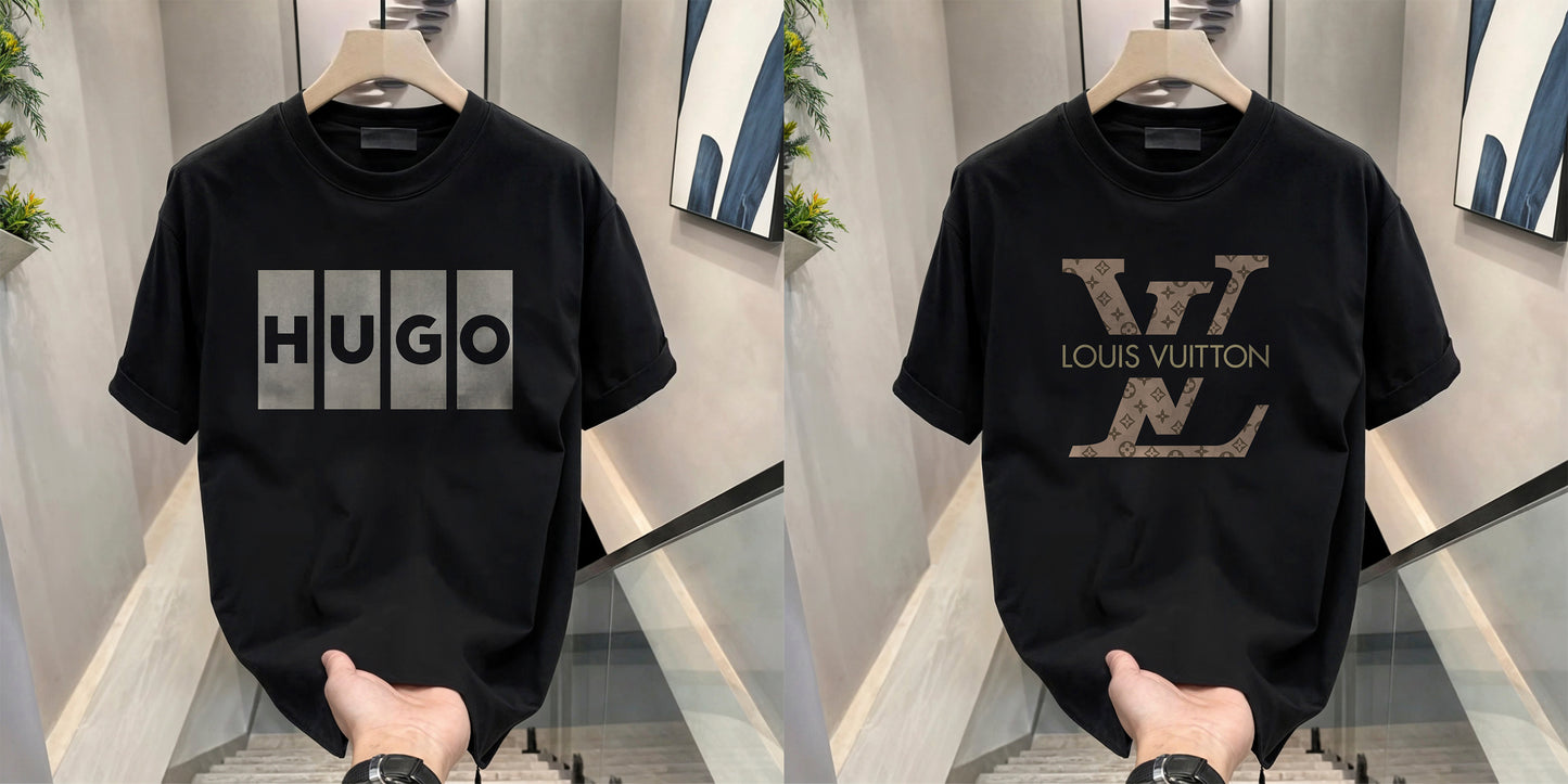 Men's Brand Premium Selling T-Shirt (BD-HUGO BOX+LV)