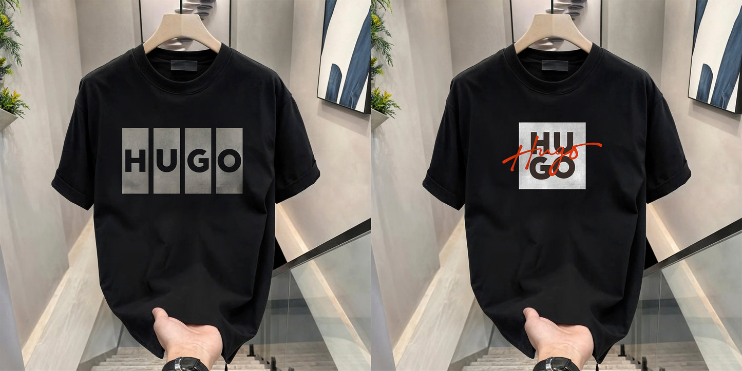 Men's Brand Premium Selling T-Shirt (BD-HUGO BOX+HUGO RED)