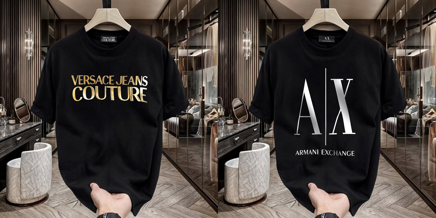 Men's Premium Selling T-Shirts (BD-Versace+ AX Full)