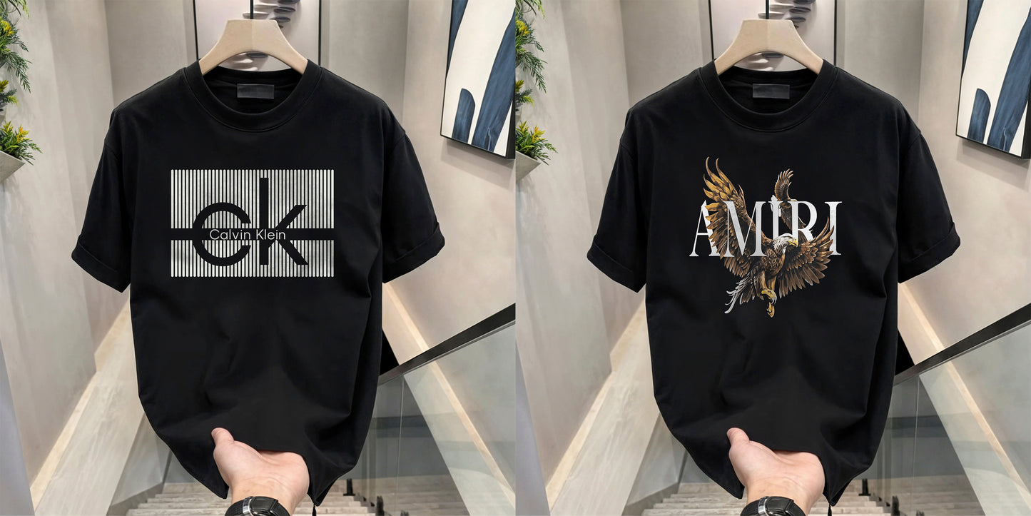 Men's Brand Premium Selling T-Shirt (BD-CK+AMIRI)