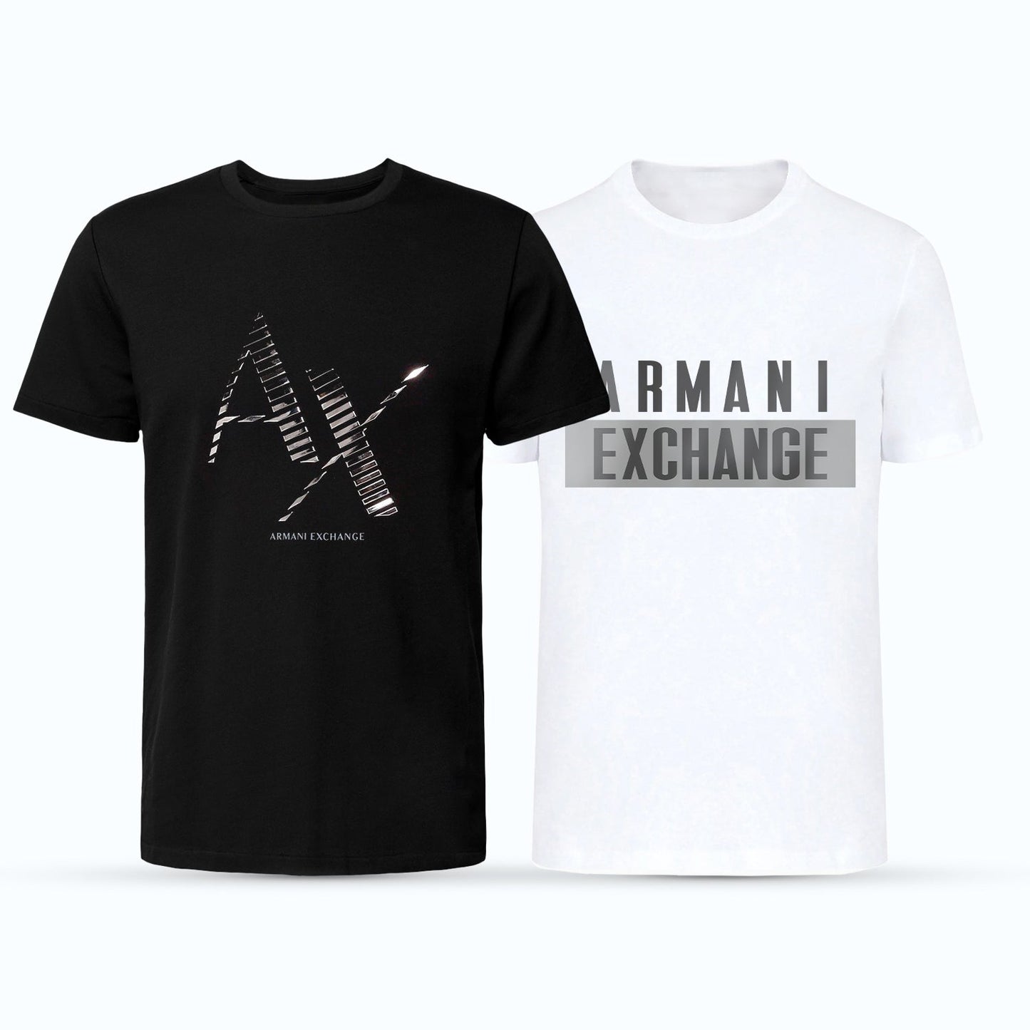 Men's Premium Selling T-Shirt (BD-AX CUT+ ARMANI GREY WHITE)