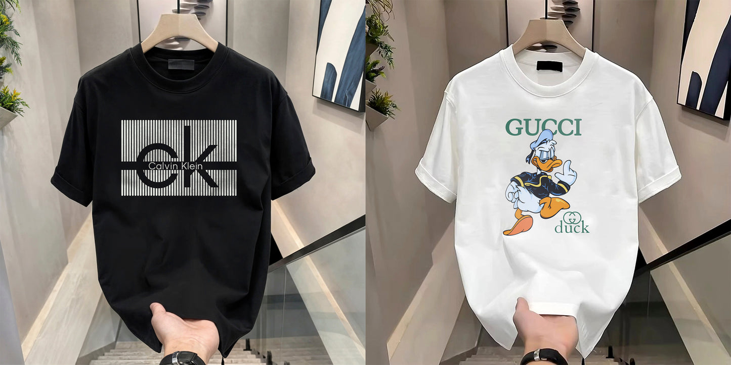 Men's Brand Premium Selling T-Shirt (BD-CK+GUCCI DUCK)