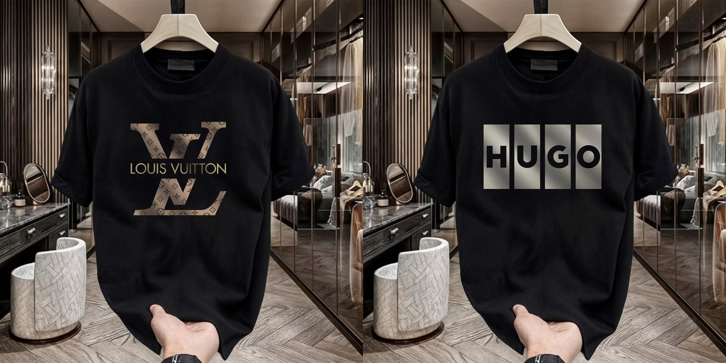 Men's Brand Premium Selling T-Shirt (BD-LV+HUGO BOX)