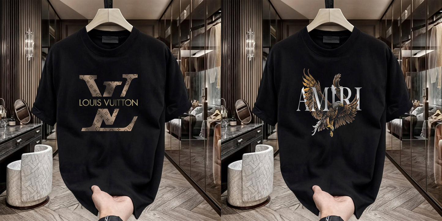Men's Brand Premium Selling T-Shirt (BD-LV+AMIRI)