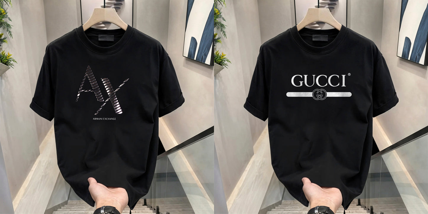 Men's Brand Premium Selling T-Shirt (BD-AX CUT+GUCCI)