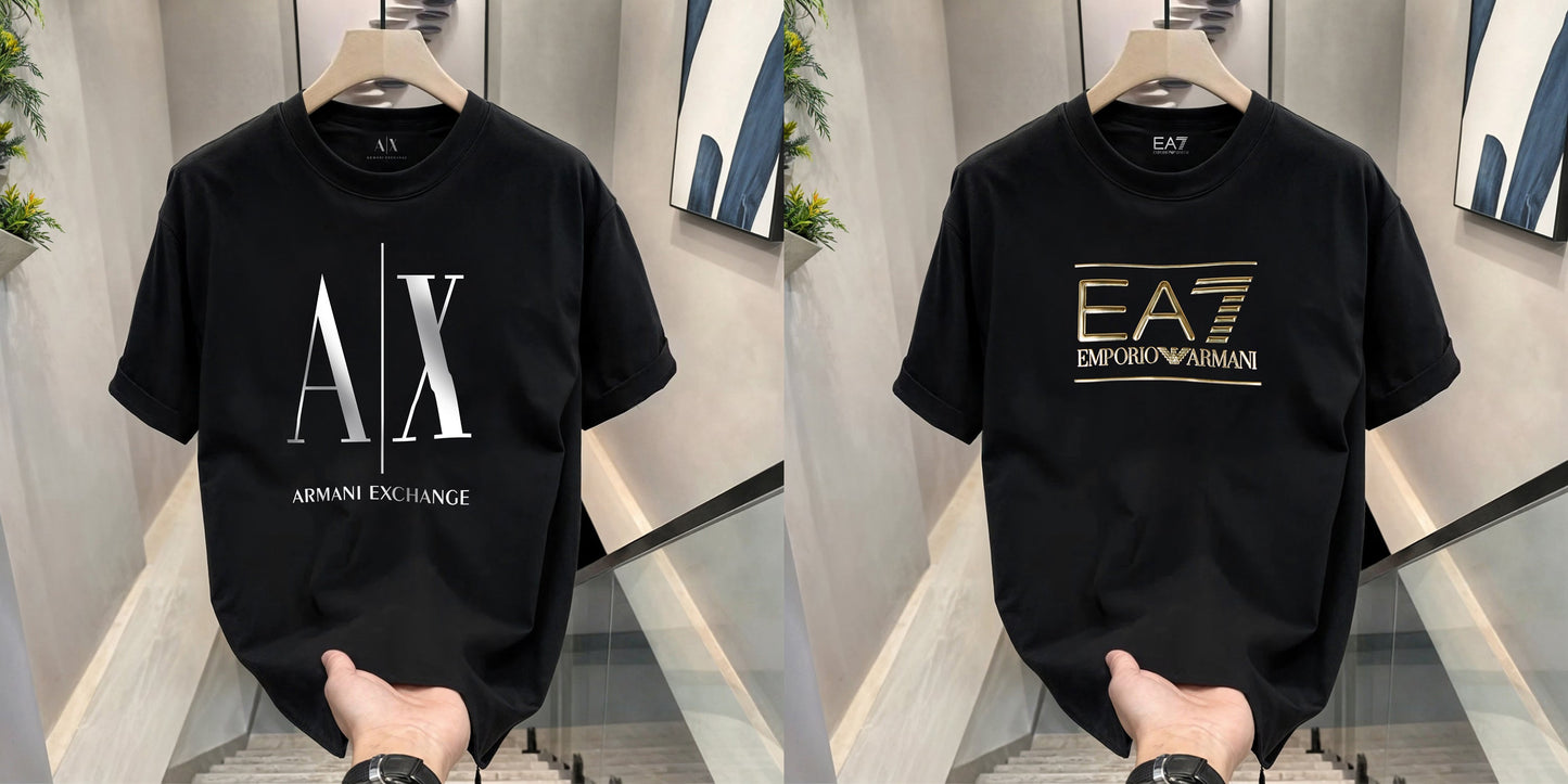 Men's Premium Selling T-Shirts (BD-AX FULL+EA7)