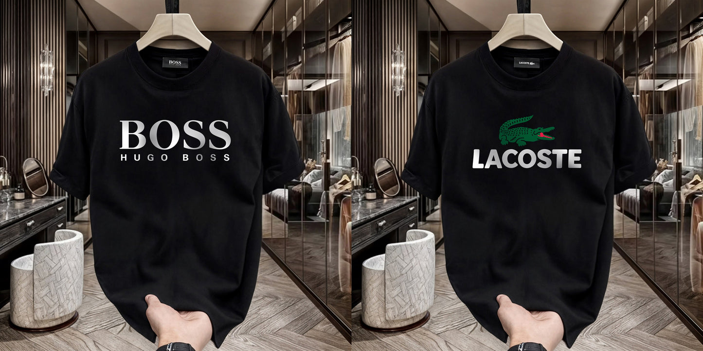 Men's Premium Selling T-Shirts (BD-HUGO BOSS+LACOSTE)