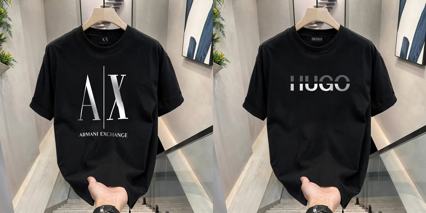 Pack Of 2 Men's Premium Selling T-Shirts (BD-02)
