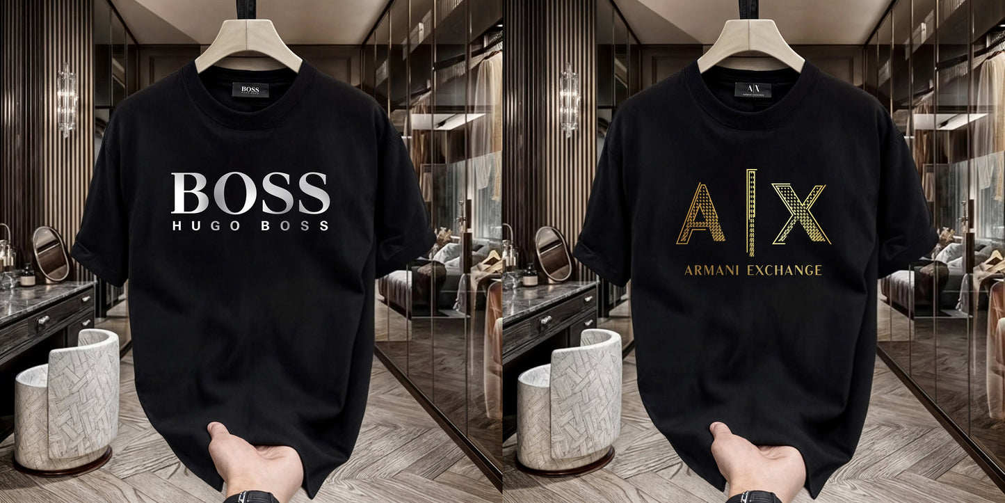 Men's Premium Selling T-Shirts (BD-HUGO BOSS+AX GOLD)