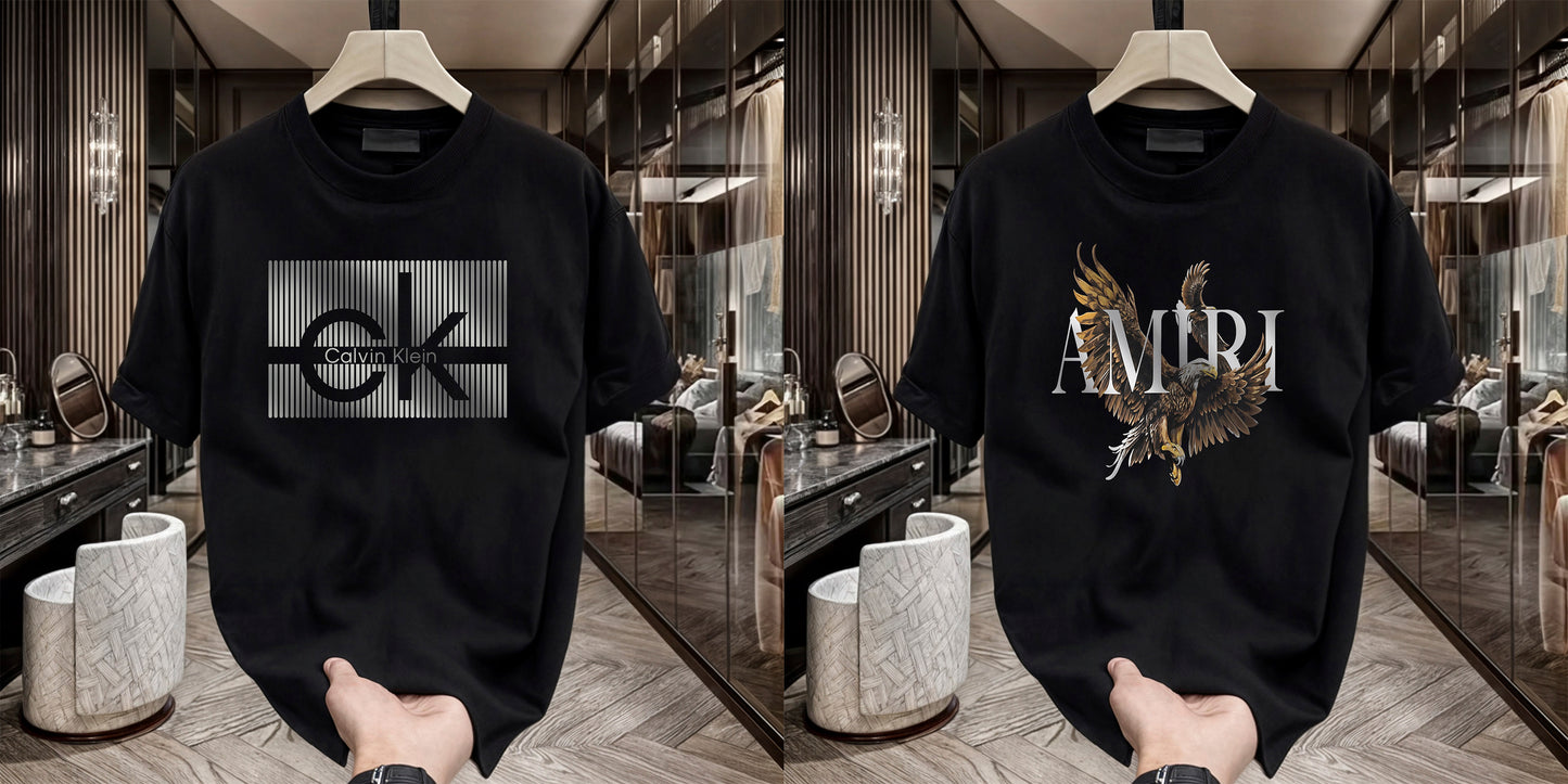 Men's Brand Premium Selling T-Shirt (BD-CK+AMIRI)