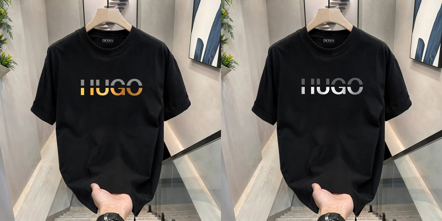 Men's Premium Selling T-Shirts (BD-HUGO GOLD+HUGO SILVER)
