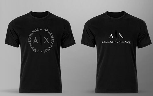 Men's Premium Selling T-shirt (BD-ARMANI ROUND + AX WHITE)
