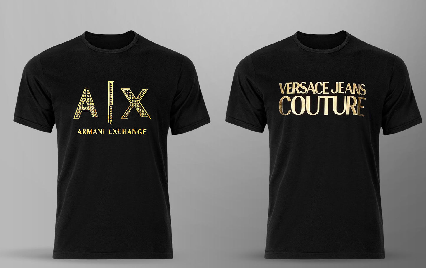 Men's Premium Selling T-shirt (BD-Versace + AX Gold)