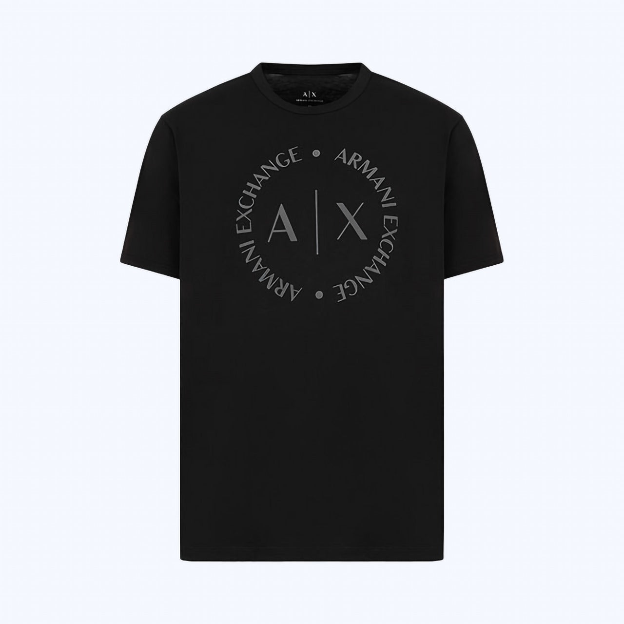 Men's Premium Selling T-shirt (BD-ARMANI EXCHANGE SILVER + ARMANI ROUND)
