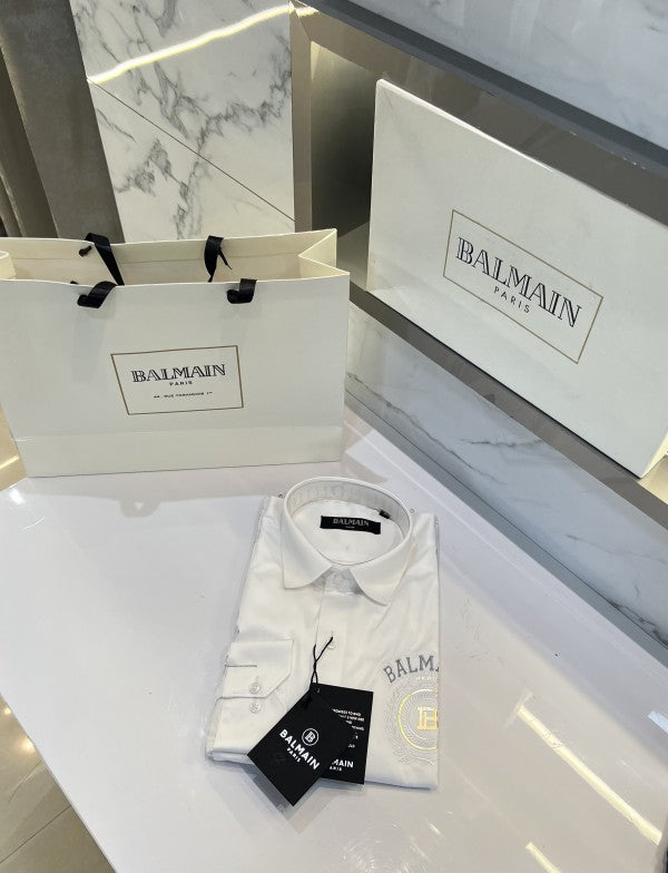 Luxury And Premium Cotton Shirt For Men (BD-BALMAIN 2 BLACK + BALMAIN 3 BLACK)