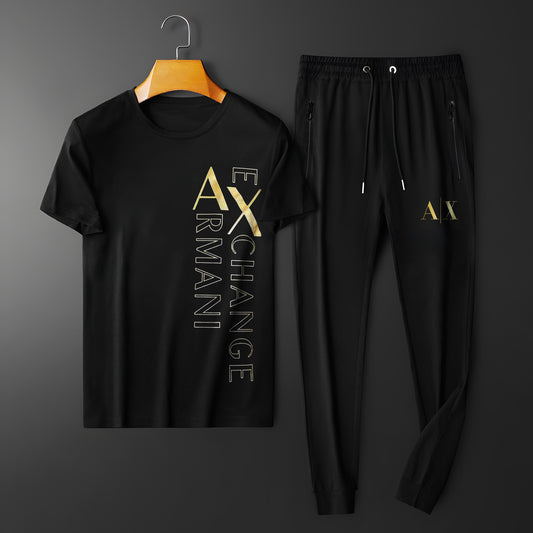 Men's Premium Selling Combo Co-ords (BD-AX GOLD C-SET WHITE + AR EX C-SET BLACK)