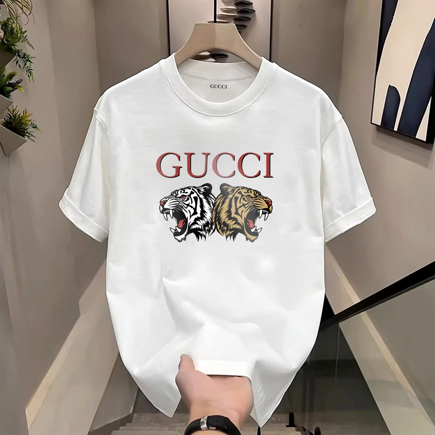 Men's Premium Selling T-Shirts (BD-GUCCI TIGER+ARMANI ROUND)