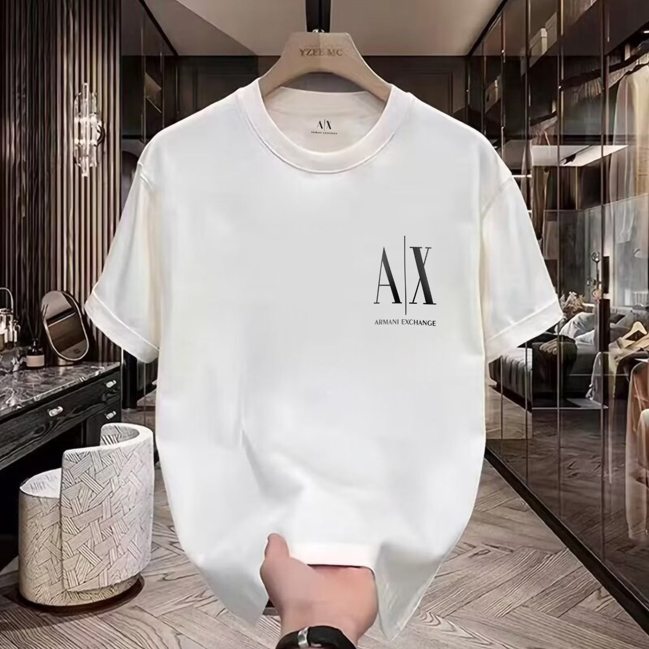 Men's Premium Selling T-Shirts (BD-SMALL AX BLACK+BALMAIN SILVER)