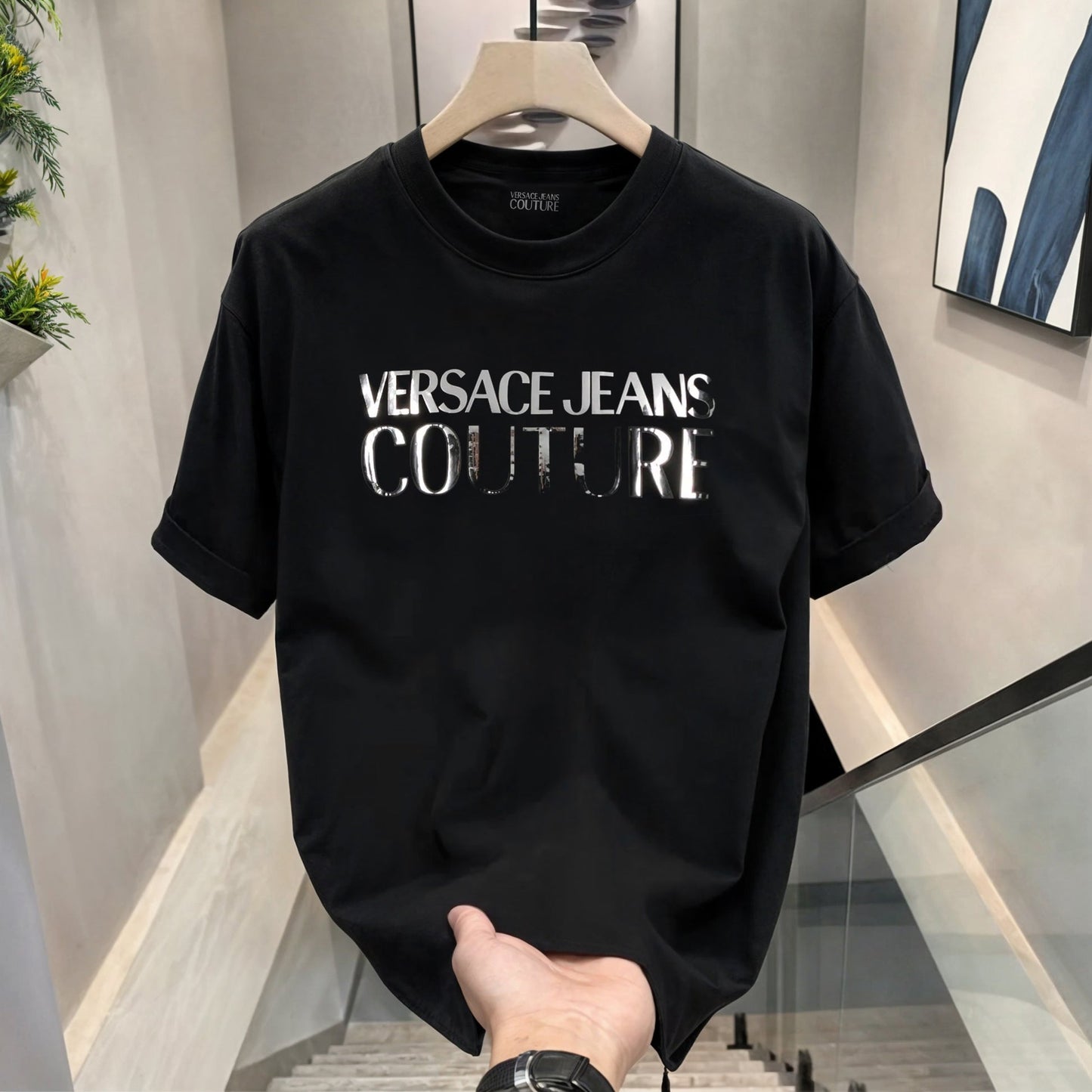 Men's Premium Selling T-Shirts (BD-GUCCI TIGER+VERSACE SILVER)