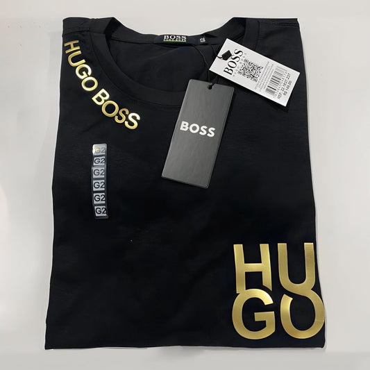 Men's Luxury Premium Selling T-Shirt (BD-BALENCIAGA PARIS+HB GOLD)
