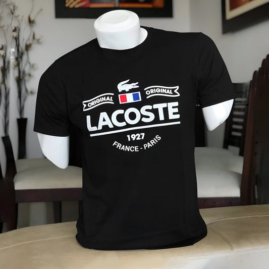 Men's Luxury Premium Selling T-Shirt (BD-LV GREEN+LACOSTE FRANCE)