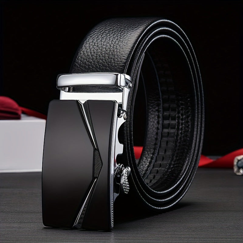 New PU Leather Men's Belt Without Teeth