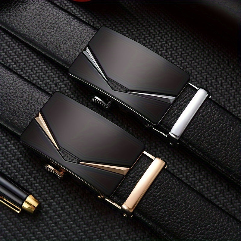 New PU Leather Men's Belt Without Teeth