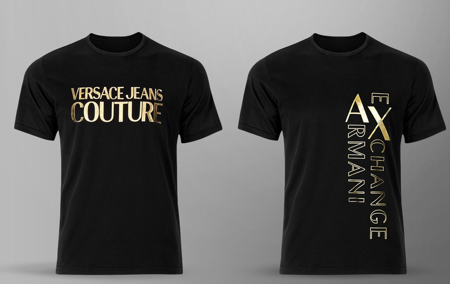 Men's Premium Selling T-shirt (BD-Versace + ARMANI EXCHANGE)