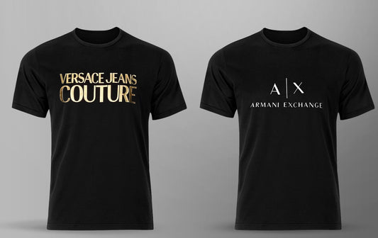 Men's Premium Selling T-shirt (BD-Versace + AX WHITE)