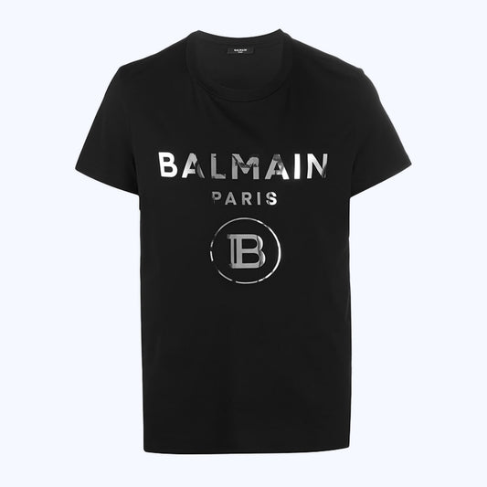 Men's Premium Selling T-shirt (BD-BALMAIN SILVER + AX GOLD)