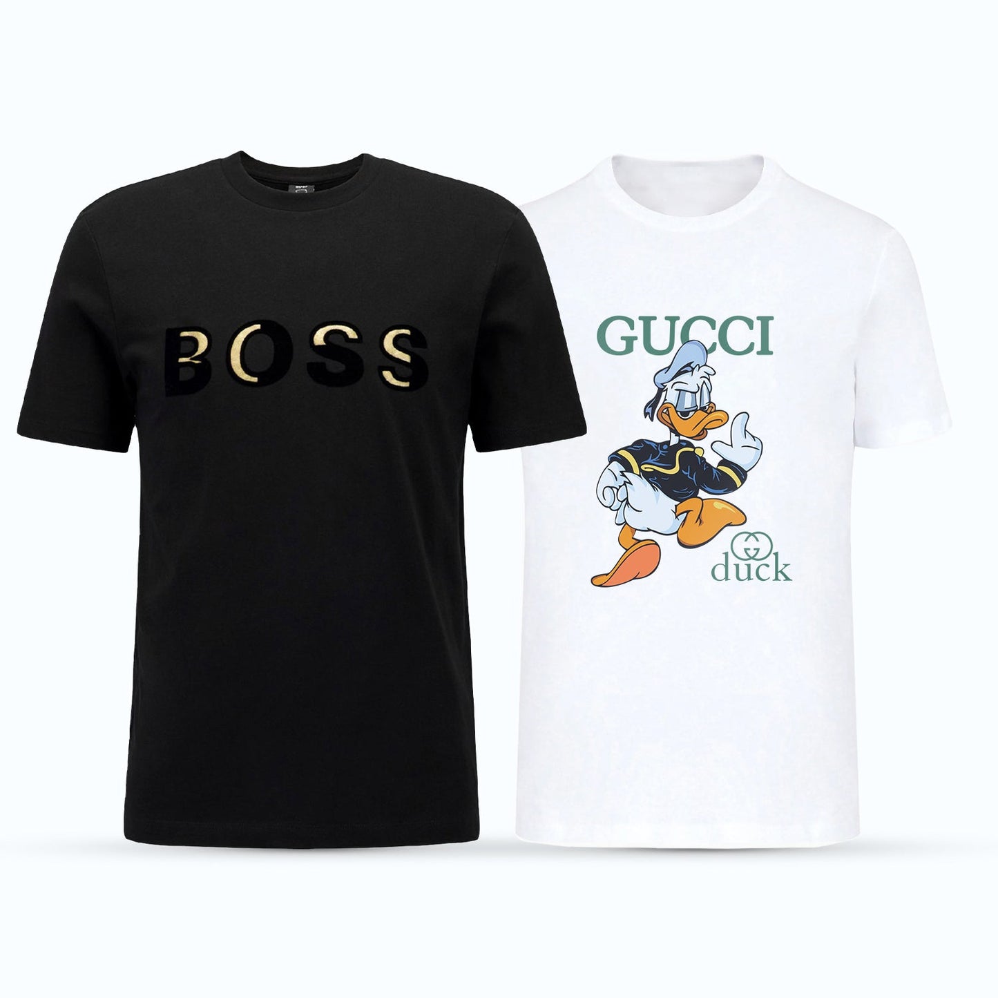 Men's Premium Selling T-Shirt (BD-GOLD BOSS + GUCCI DUCK)