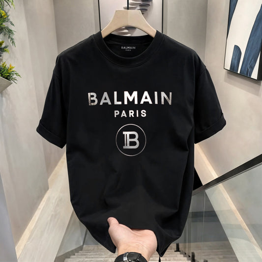 Men's Premium Selling T-Shirts (BD-Balmain Silver + Hugo Silver)