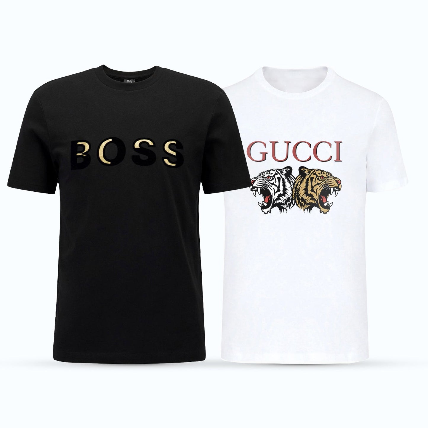 Men's Premium Selling T-Shirt (BD-GOLD BOSS + GUCCI TIGER)